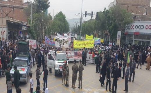 برگزاری راهپیمایی روز جهانی قدس در خراسان شمالی