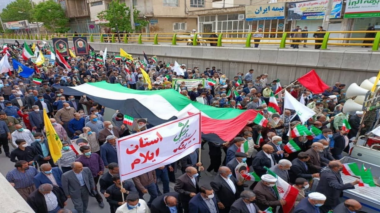 برگزاری راهپیمایی روز جهانی قدس در ایلام + عکس