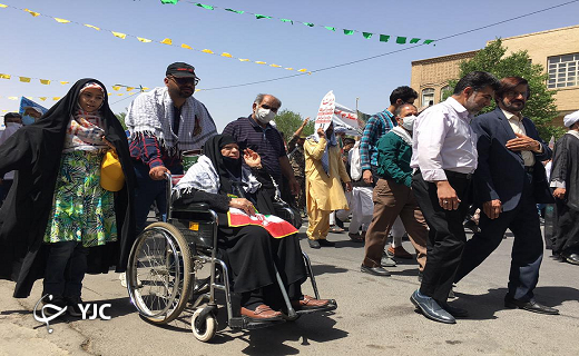 راهپیمایی روز جهانی قدس در استان یزد به روایت تصویر