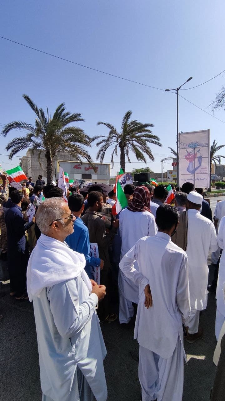 برگزاری مراسم روز قدس در چابهار به روایت تصاویر