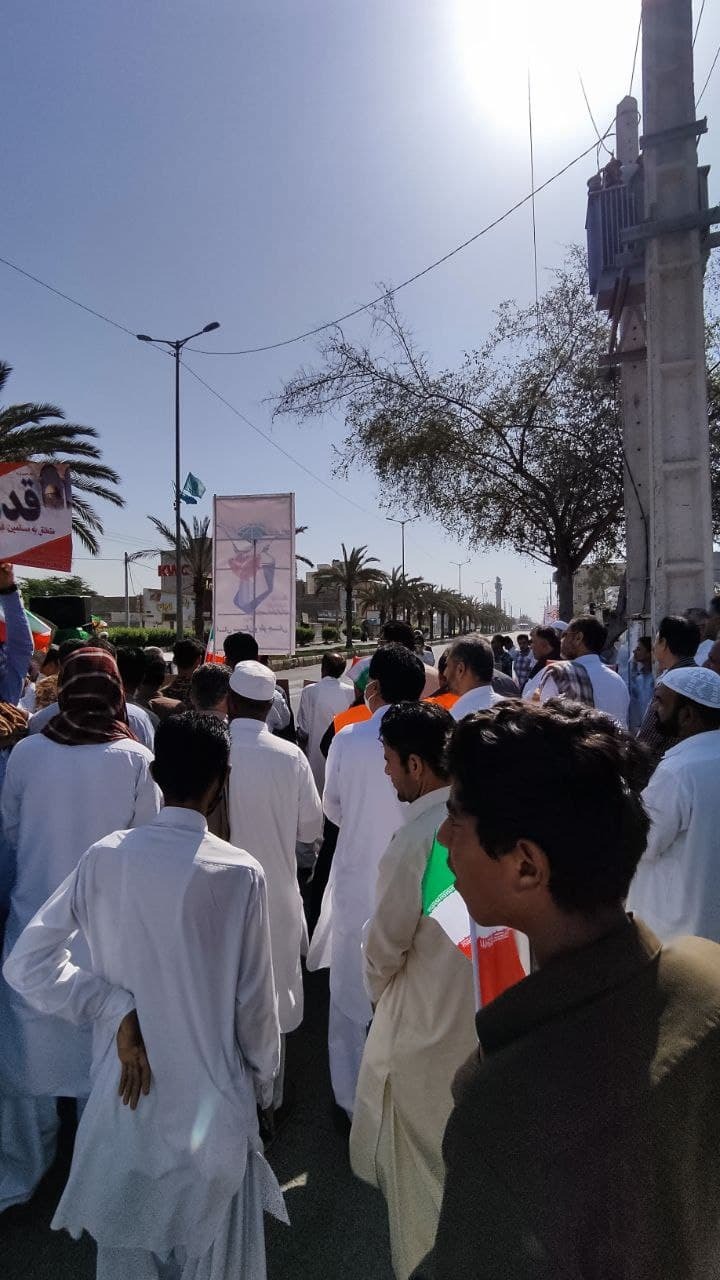 برگزاری مراسم روز قدس در چابهار به روایت تصاویر