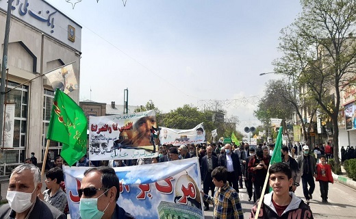 برگزاری راهپیمایی روز جهانی قدس در اردبیل