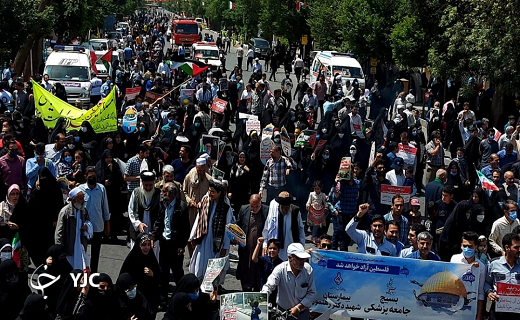 راهپیمایی روز جهانی قدس در استان یزد به روایت تصویر
