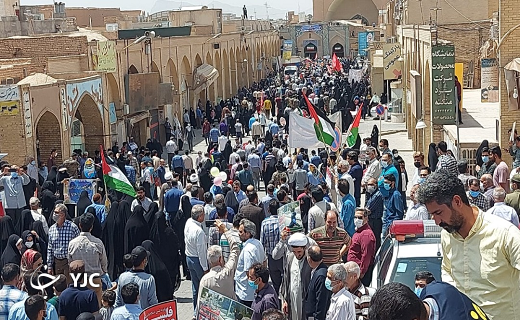 راهپیمایی روز جهانی قدس در استان یزد به روایت تصویر