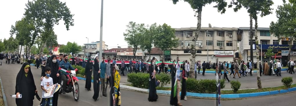 حضور مردم رشت در راهپیمایی روز جهانی قدس + تصاویر