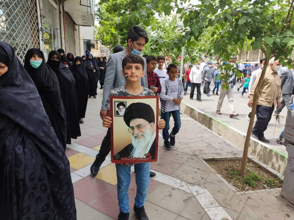 برگزاری راهپیمایی روز جهانی قدس در مشهد+ فیلم و تصاویر