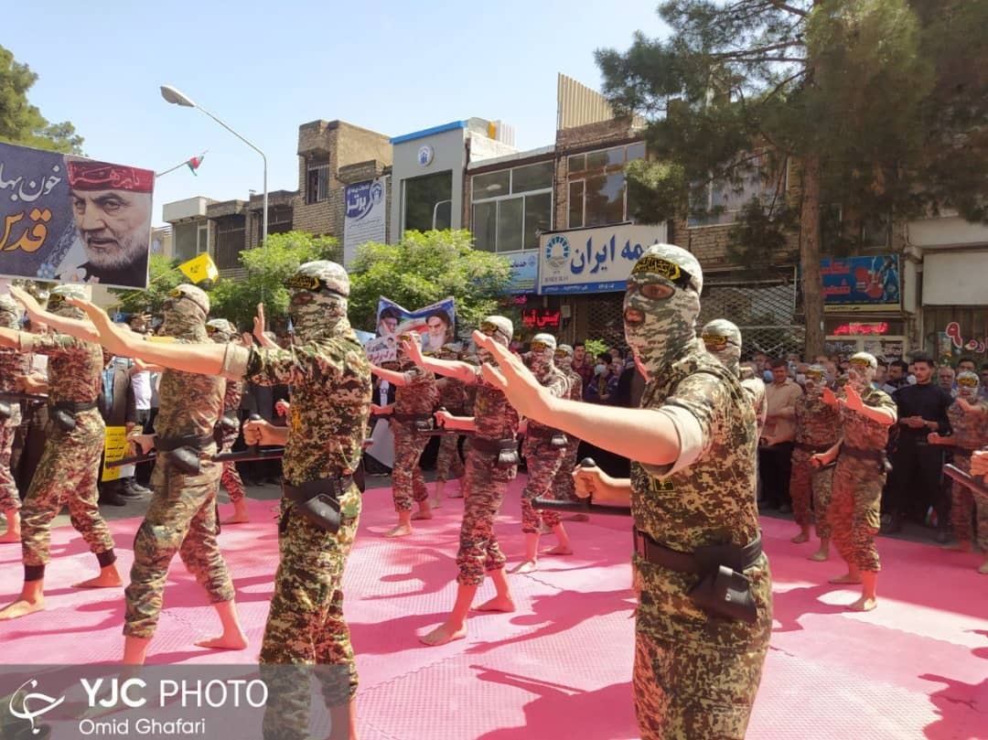 برگزاری راهپیمایی روز جهانی قدس در مشهد+ فیلم و تصاویر