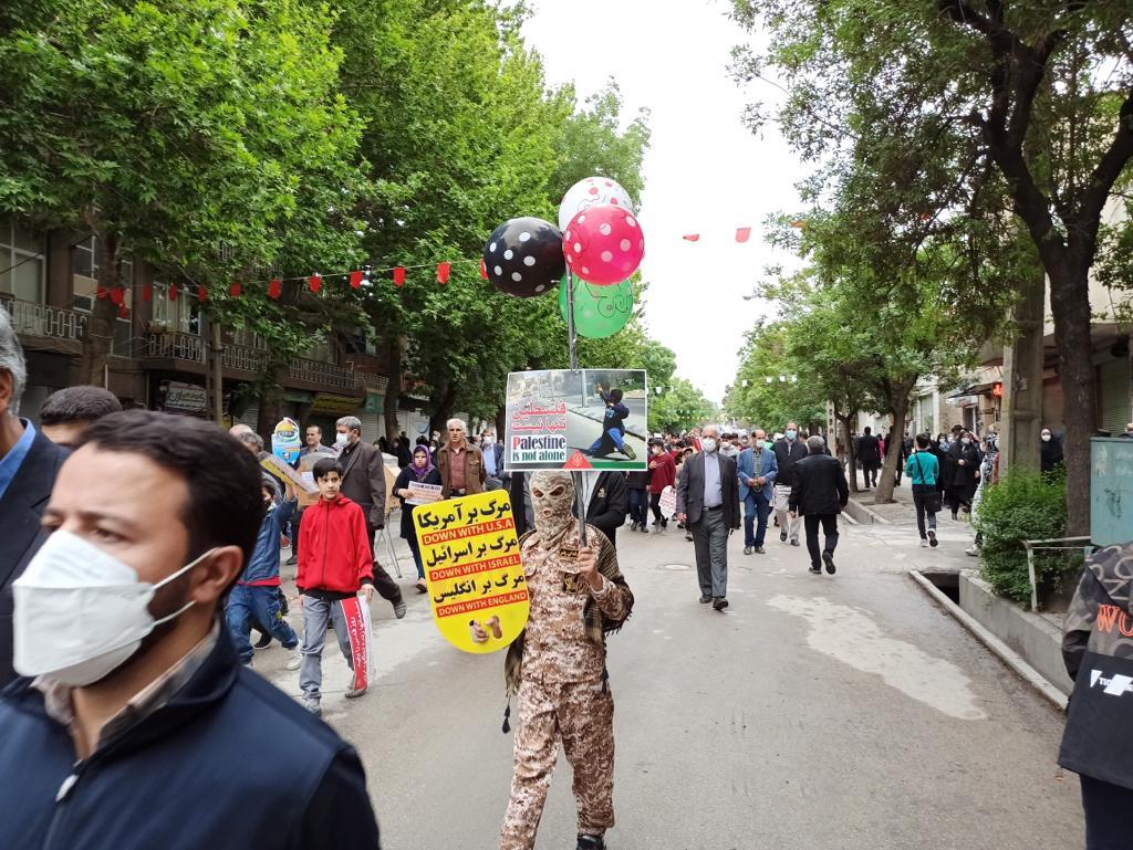 برگزاری راهپیمایی روز جهانی قدس در همدان&nbsp;