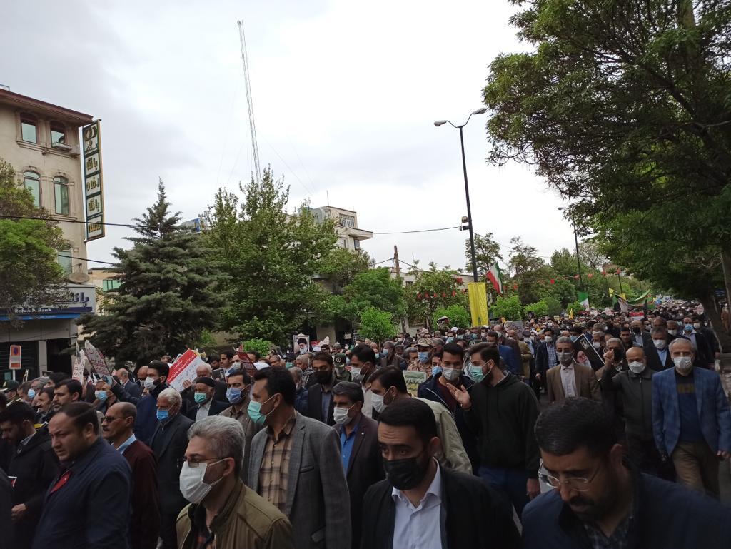 برگزاری راهپیمایی روز جهانی قدس در همدان&nbsp;