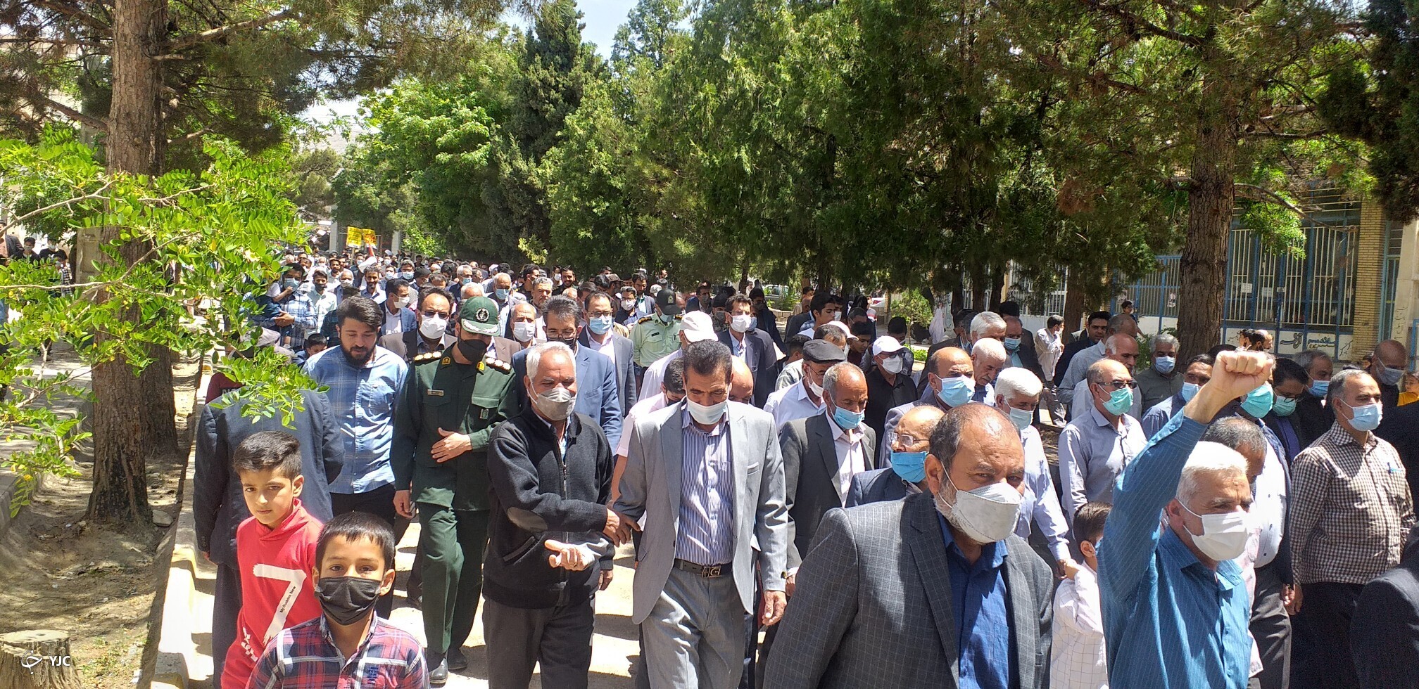 راهپیمایی روز قدس در شهرستان کوهبنان راهپیمایی روز قدس در شهرستان کوهبنان
