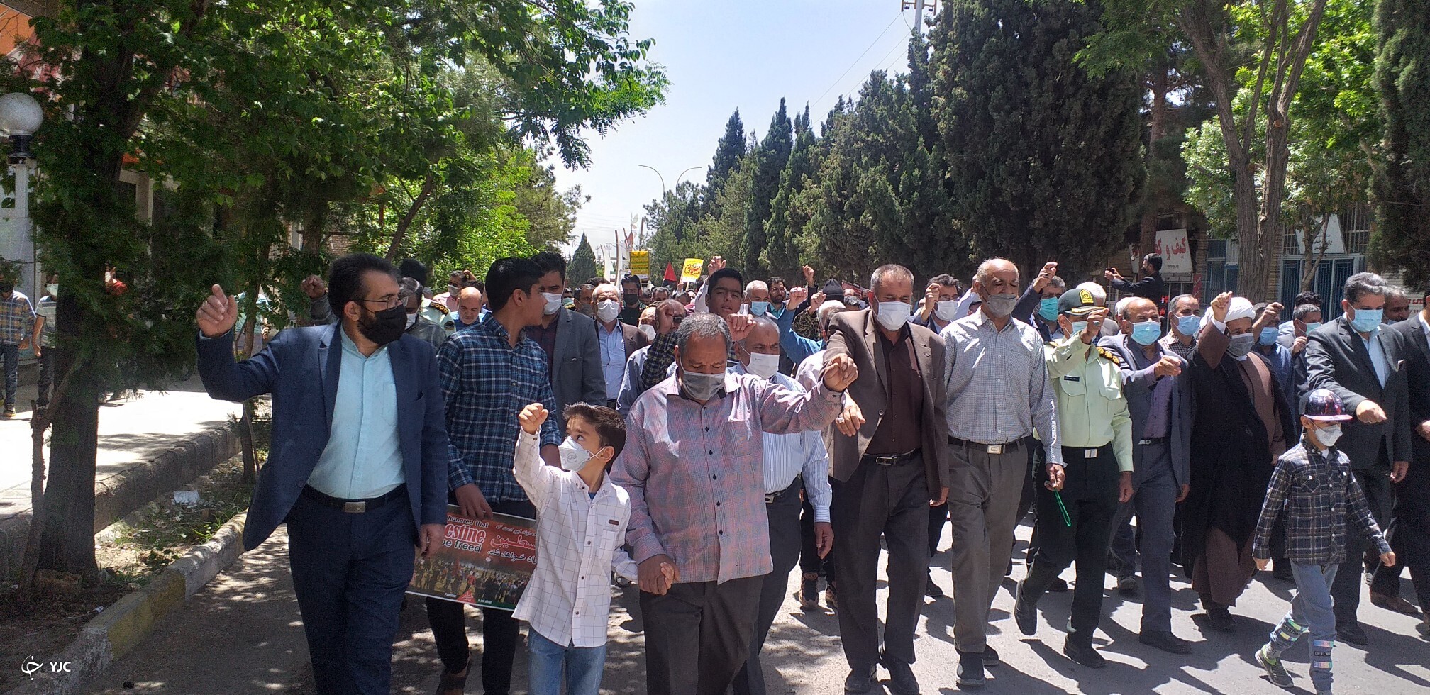 راهپیمایی روز قدس در شهرستان کوهبنان راهپیمایی روز قدس در شهرستان کوهبنان