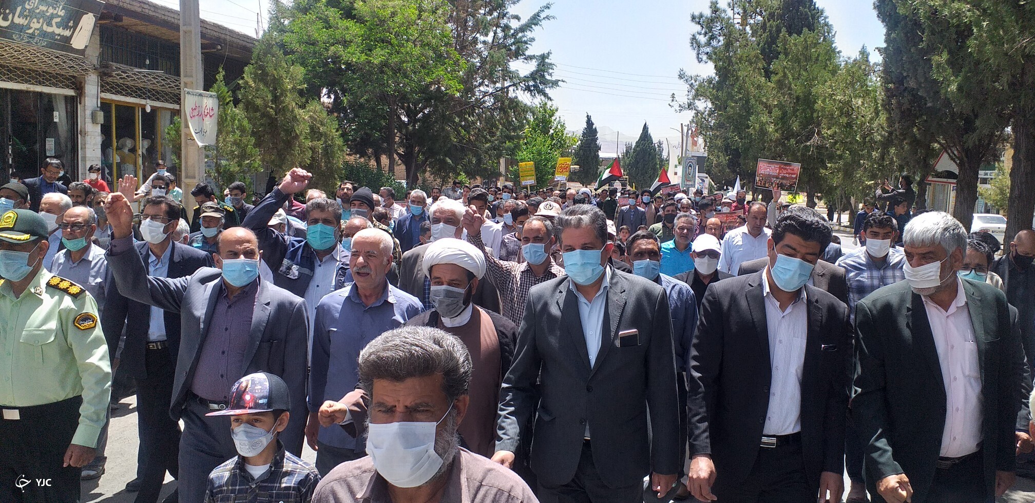 راهپیمایی روز قدس در شهرستان کوهبنان راهپیمایی روز قدس در شهرستان کوهبنان