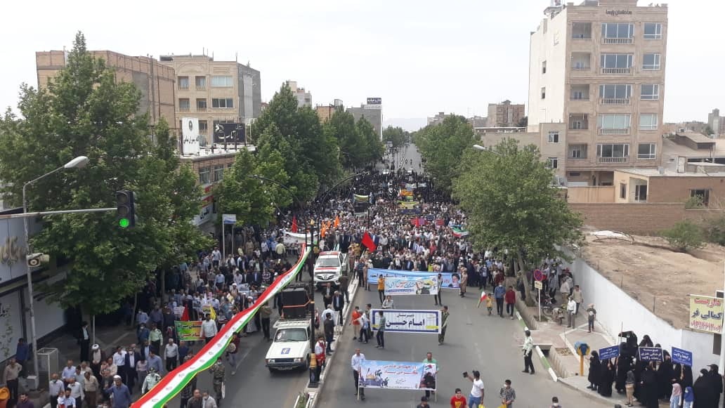 برگزاری راهپیمایی روز جهانی قدس در مشهد+ فیلم و تصاویر