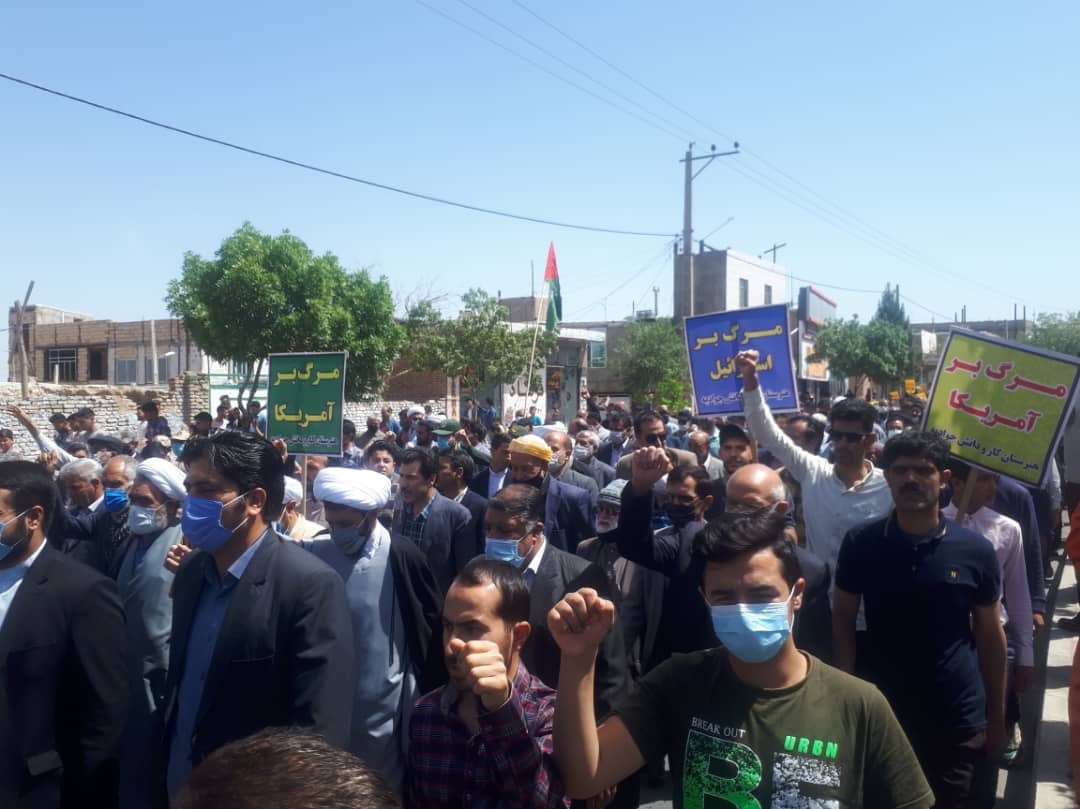 برگزاری راهپیمایی روز جهانی قدس در مشهد+ فیلم و تصاویر