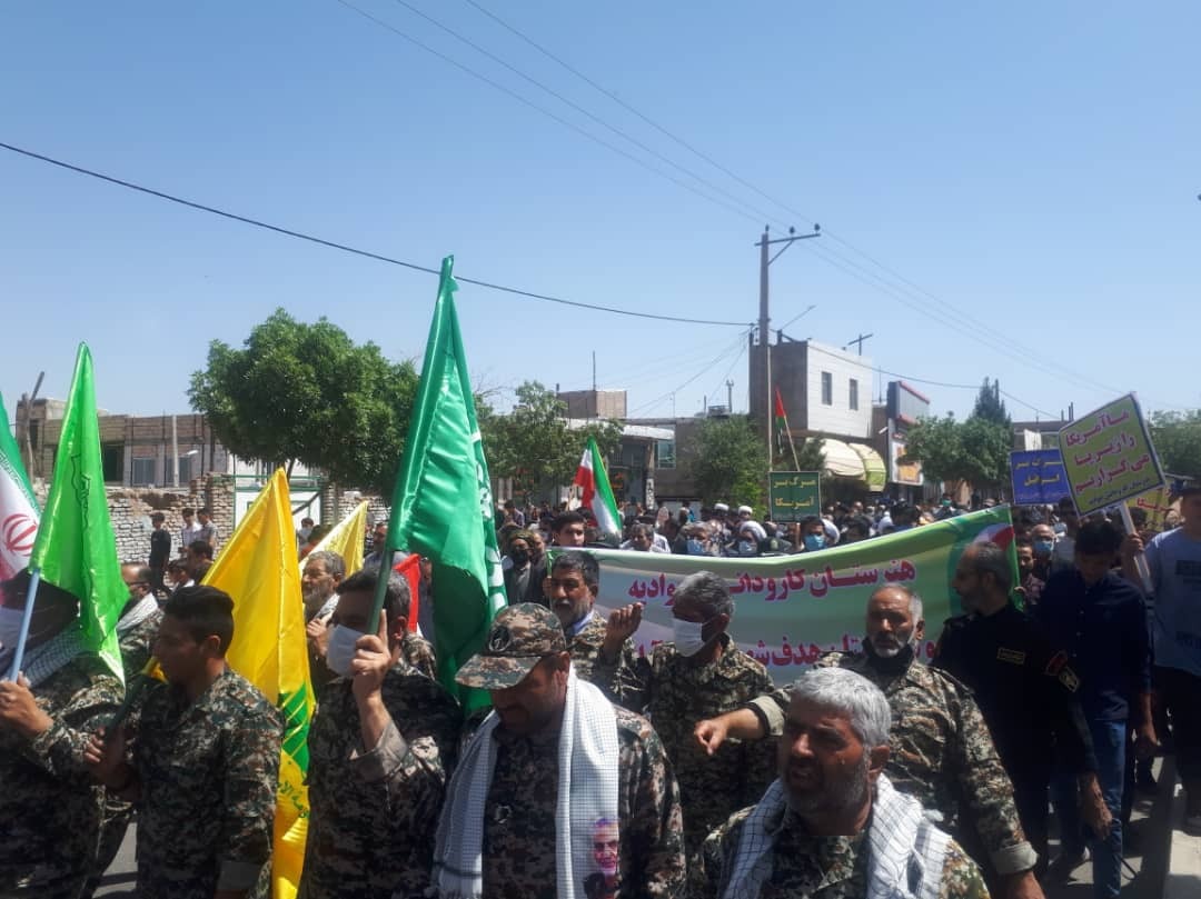 برگزاری راهپیمایی روز جهانی قدس در مشهد+ فیلم و تصاویر