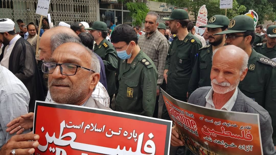 طنین فریاد حمایت قدس در راهپیمایی مردم استان سمنان