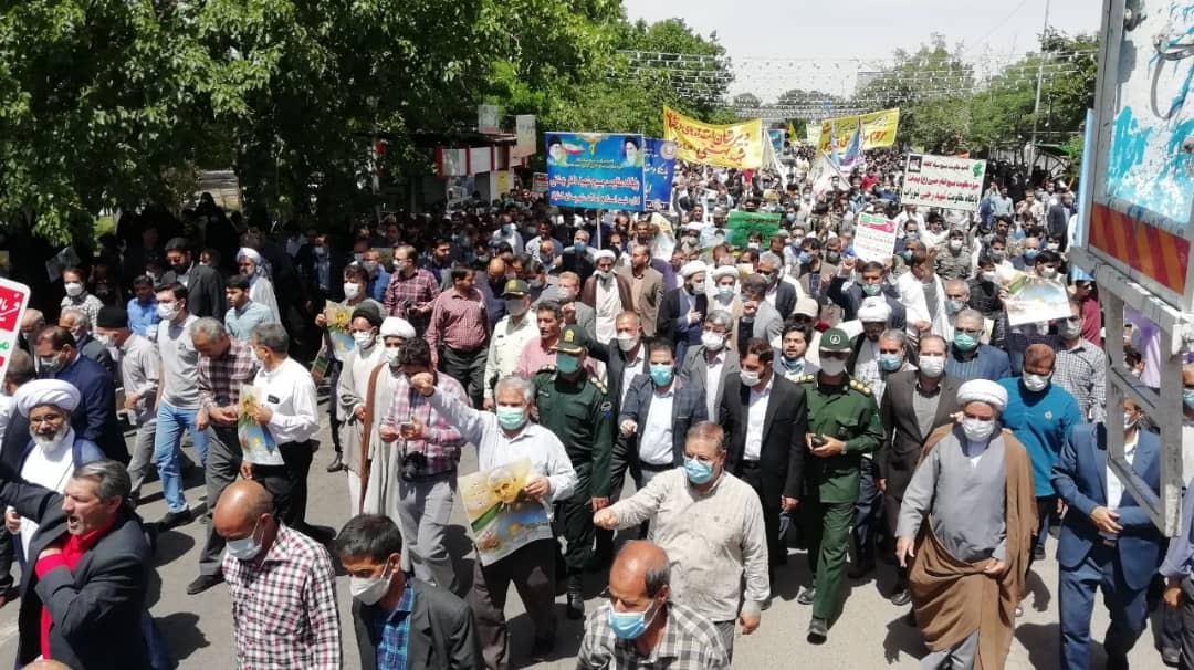 برگزاری راهپیمایی روز جهانی قدس در مشهد+ فیلم و تصاویر