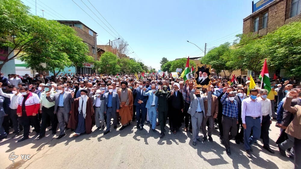 راهپیمایی روز قدس در شهرستان  سیرجان 