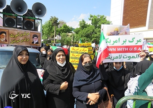 حضور زنان در راهپیمایی روز جهانی قدس