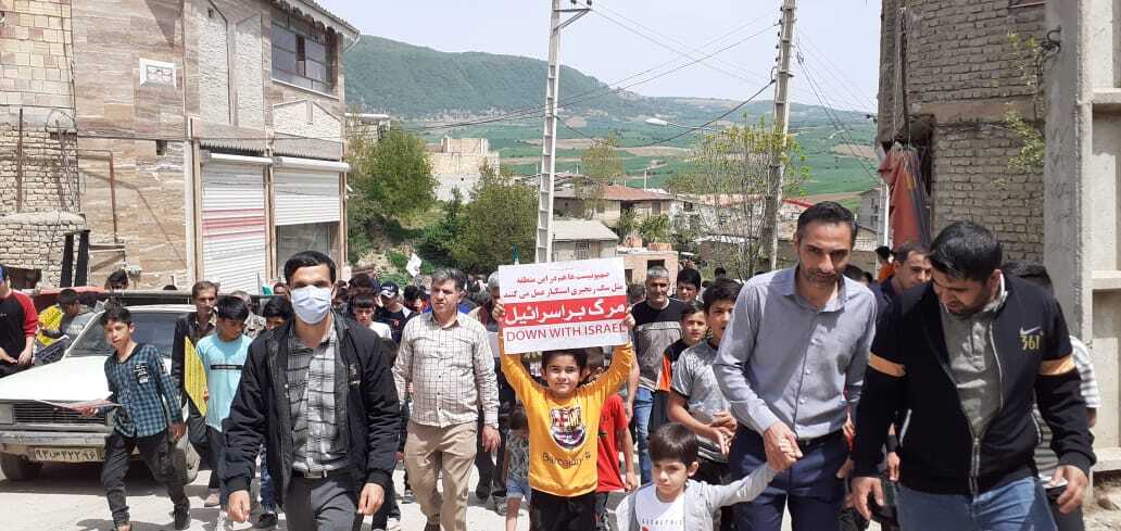 طنین فریاد حمایت قدس در راهپیمایی مردم استان سمنان