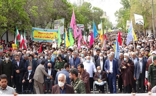 برگزاری راهپیمایی روز جهانی قدس در اردبیل + تصاویر
