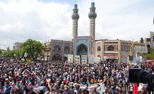 برگزاری راهپیمایی روز جهانی قدس در اردبیل + تصاویر