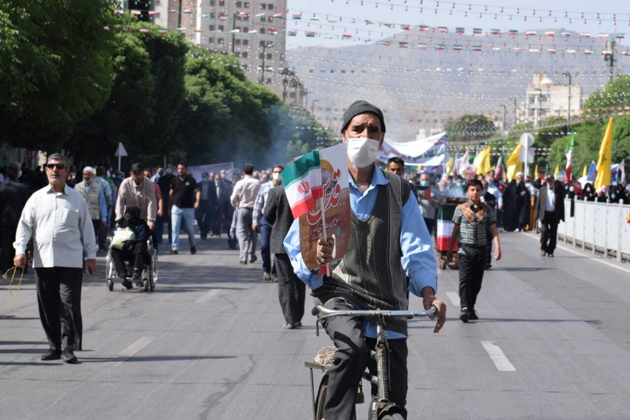 برگزاری راهپیمایی روز جهانی قدس در مشهد+ فیلم و تصاویر