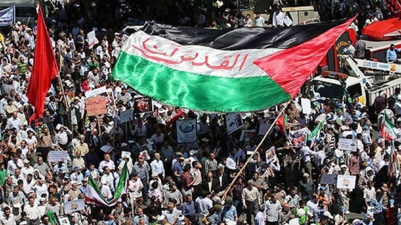 راهپیمایی مردم جزیره خارگ در روز جهانی قدس + فیلم
