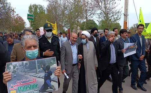 برگزاری راهپیمایی روز جهانی قدس در اردبیل + تصاویر و فیلم