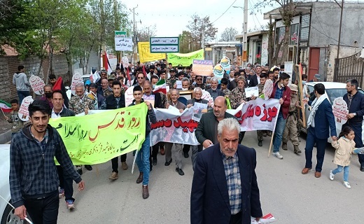 برگزاری راهپیمایی روز جهانی قدس در اردبیل + تصاویر و فیلم