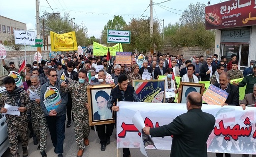 برگزاری راهپیمایی روز جهانی قدس در اردبیل + تصاویر و فیلم