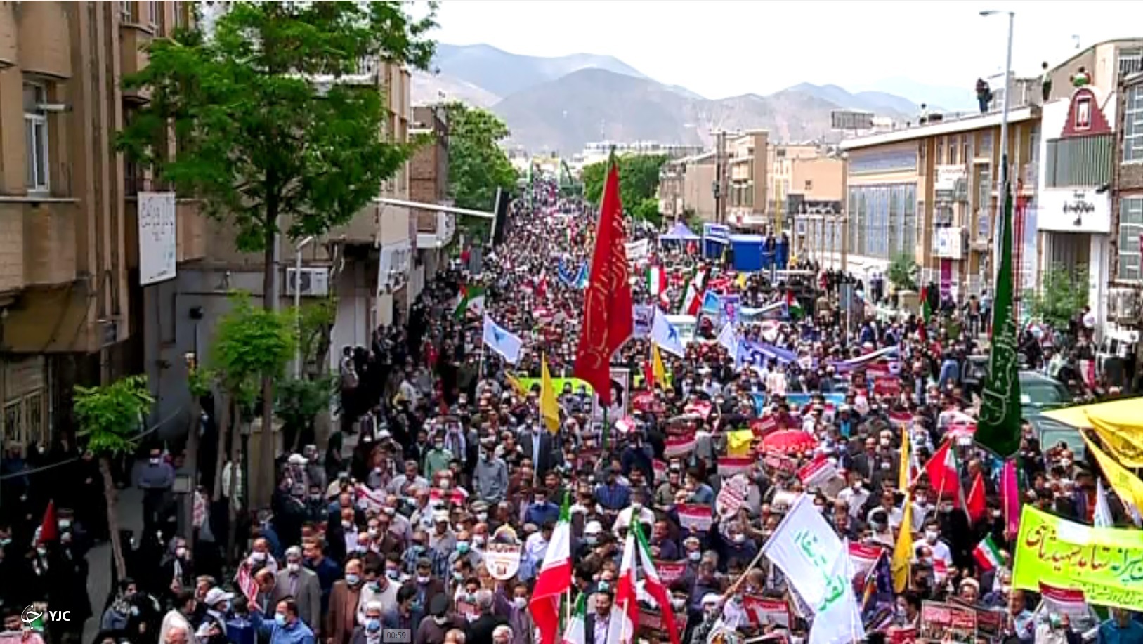 راهپیمایی روز جهانی قدس ۱۴۰۱ در استان مرکزی + تصاویر