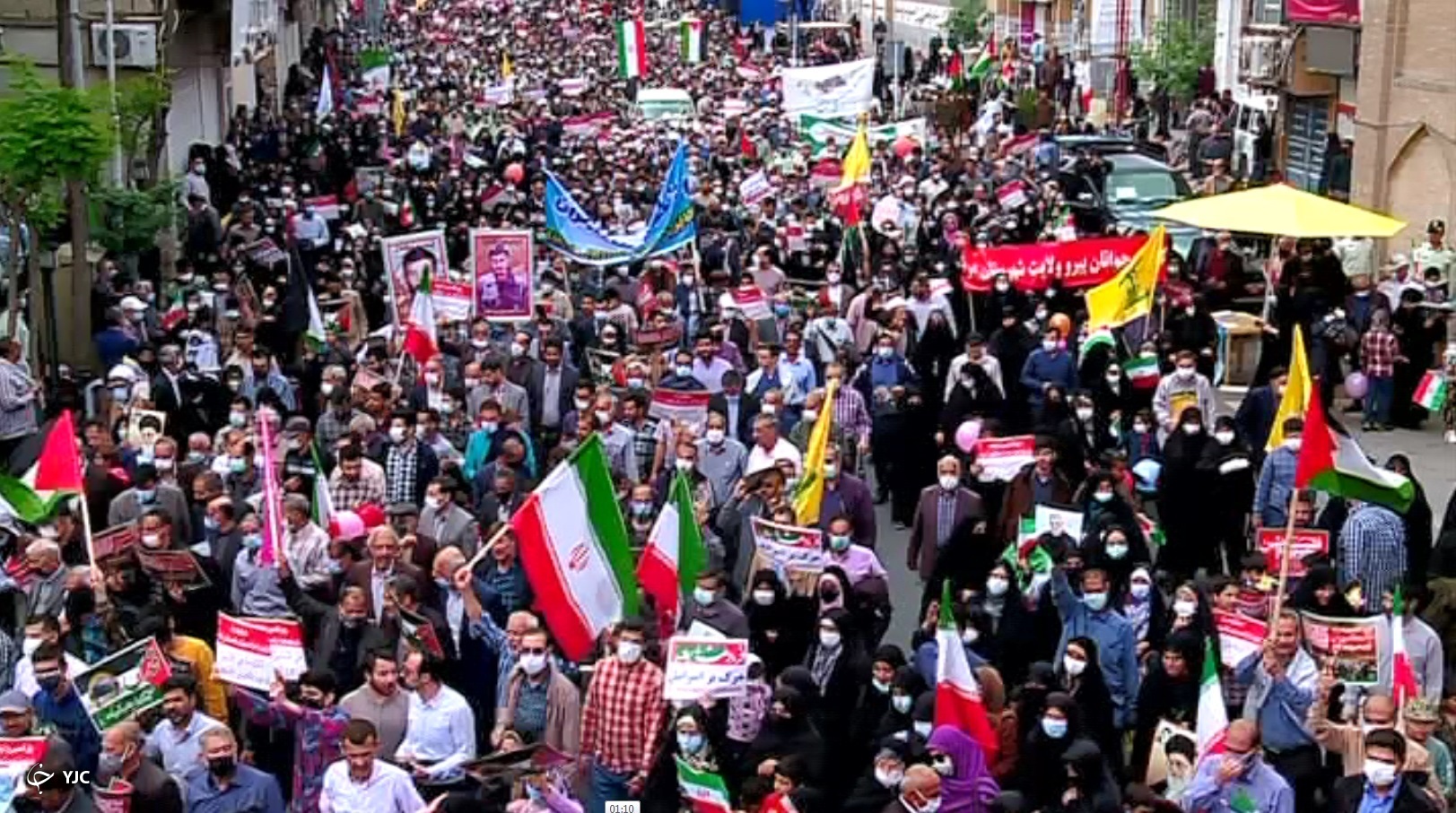 راهپیمایی روز جهانی قدس ۱۴۰۱ در استان مرکزی + تصاویر
