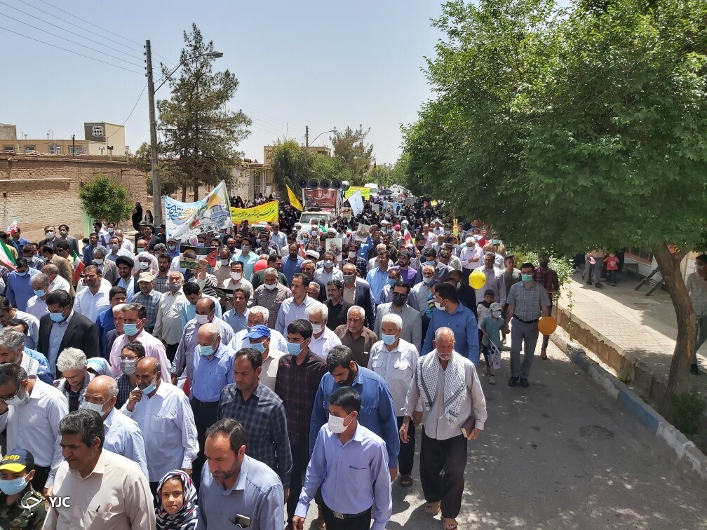 راهپیمایی روز قدس در شهرستان انار 