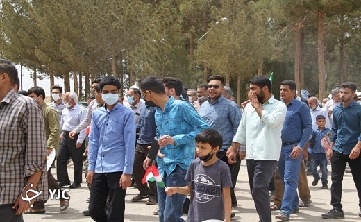 راهپیمایی روز جهانی قدس در استان یزد به روایت تصویر