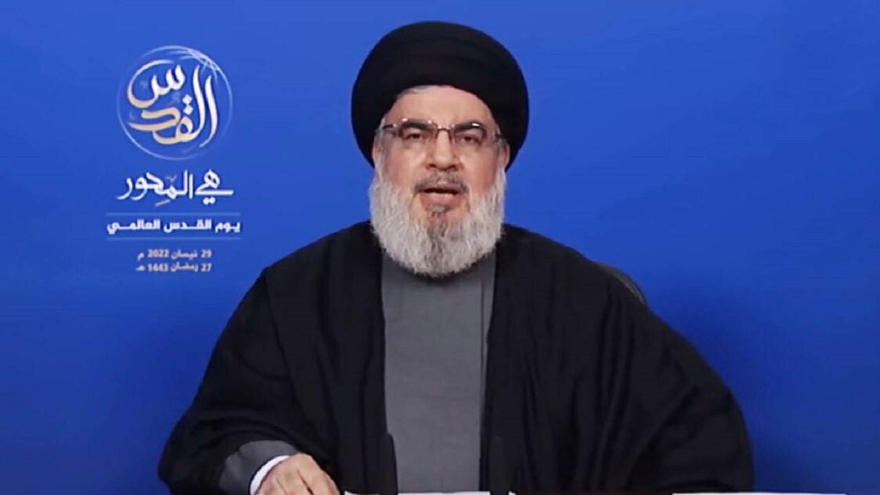 سید حسن نصرالله: عملیات فلسطینی‌ها نشانگر سطح شکننده امنیت رژیم صهیونیستی است