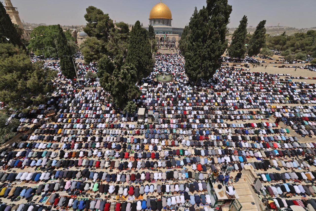 اقامه نماز در آخرین جمعه ماه مبارک رمضان همزمان با روز جهانی قدس در مسجدالاقصی 04