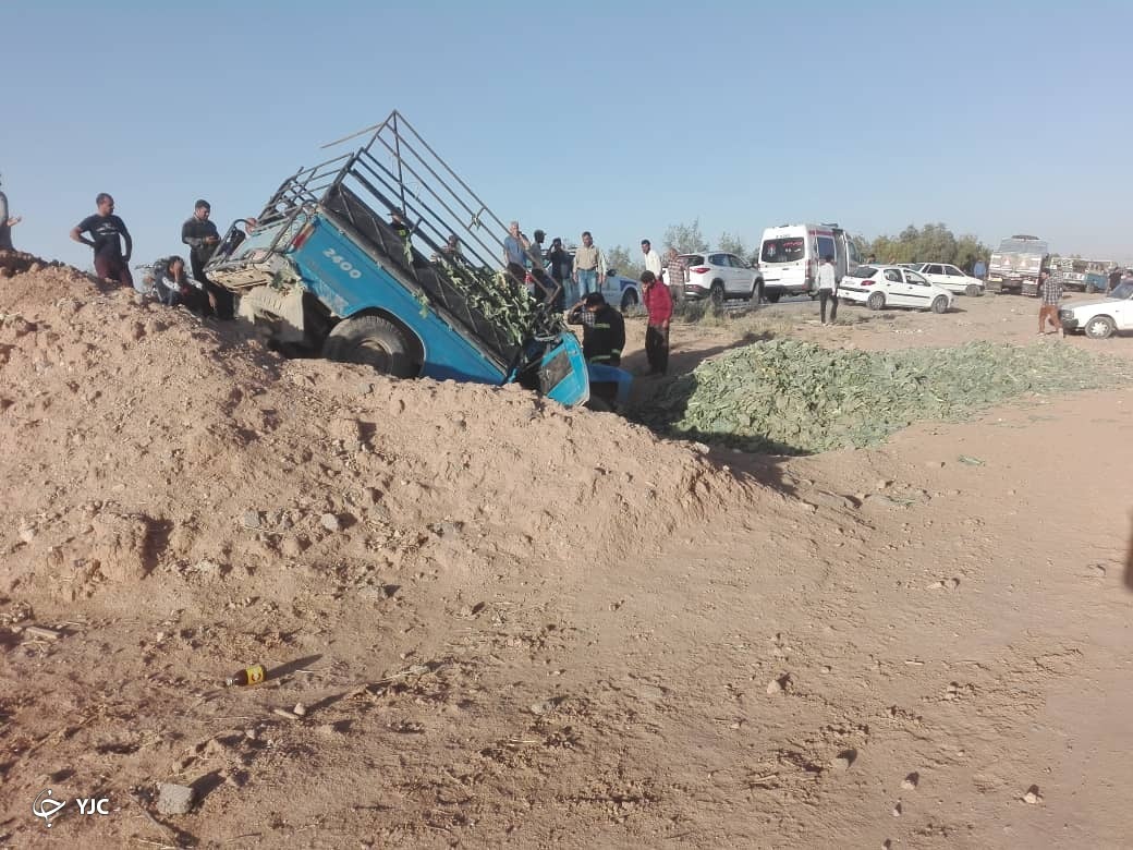 تصادف مرگبار خودروی وانت نیسان