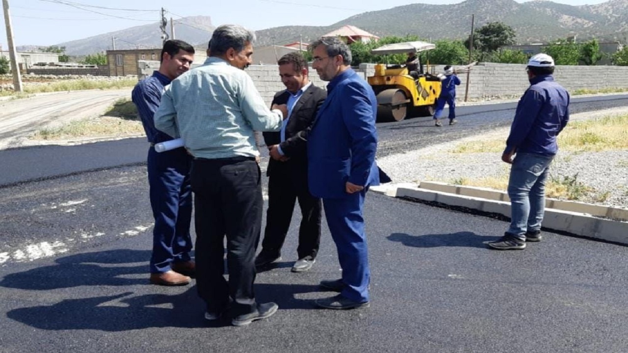 آسفالت روستای قنات آباد