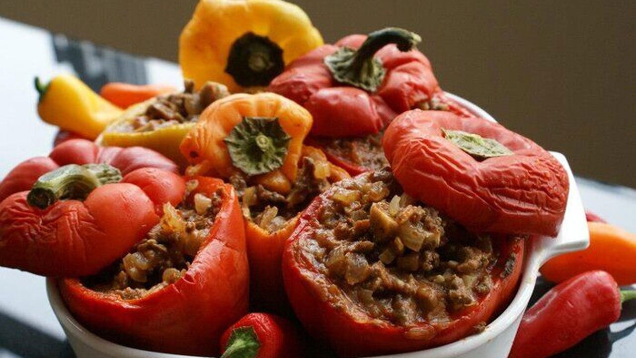 دستور طبخ دلمه سبزیجات مکزیکی + فیلم