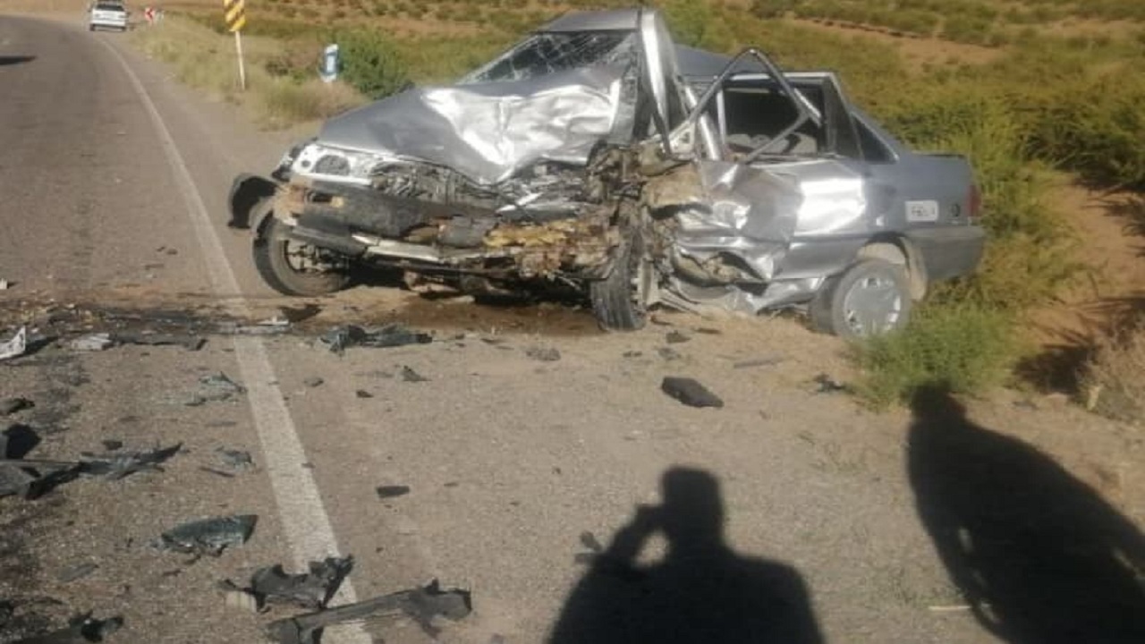 مصدوم شدن ۴ نفر در حادثه رانندگی جاده بیرجند - اسدیه