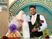 آغاز زندگی مشترک زوج کرجی در جوار مزار شهدای گمنام