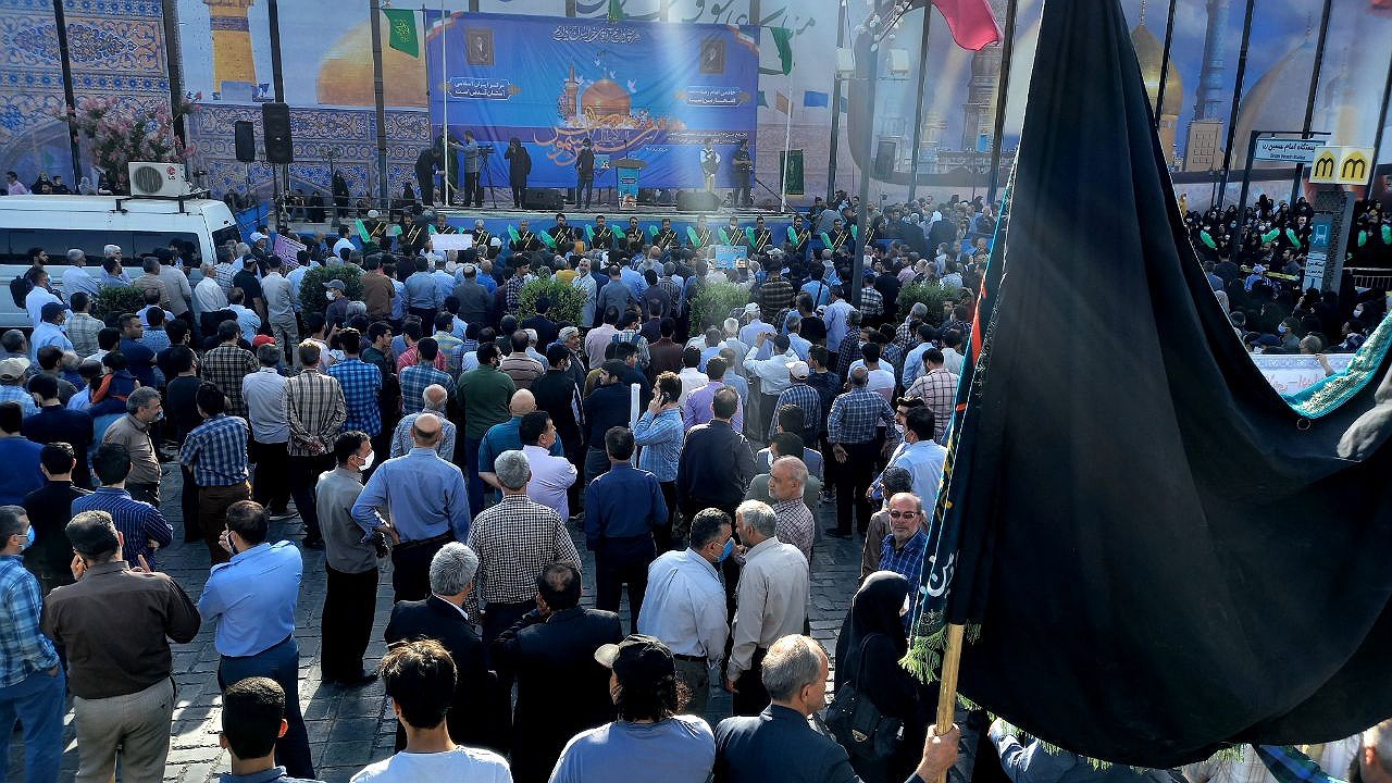 اجتماع امام رضایی‌ها در میدان امام حسین اصفهان+ فیلم و تصاویر