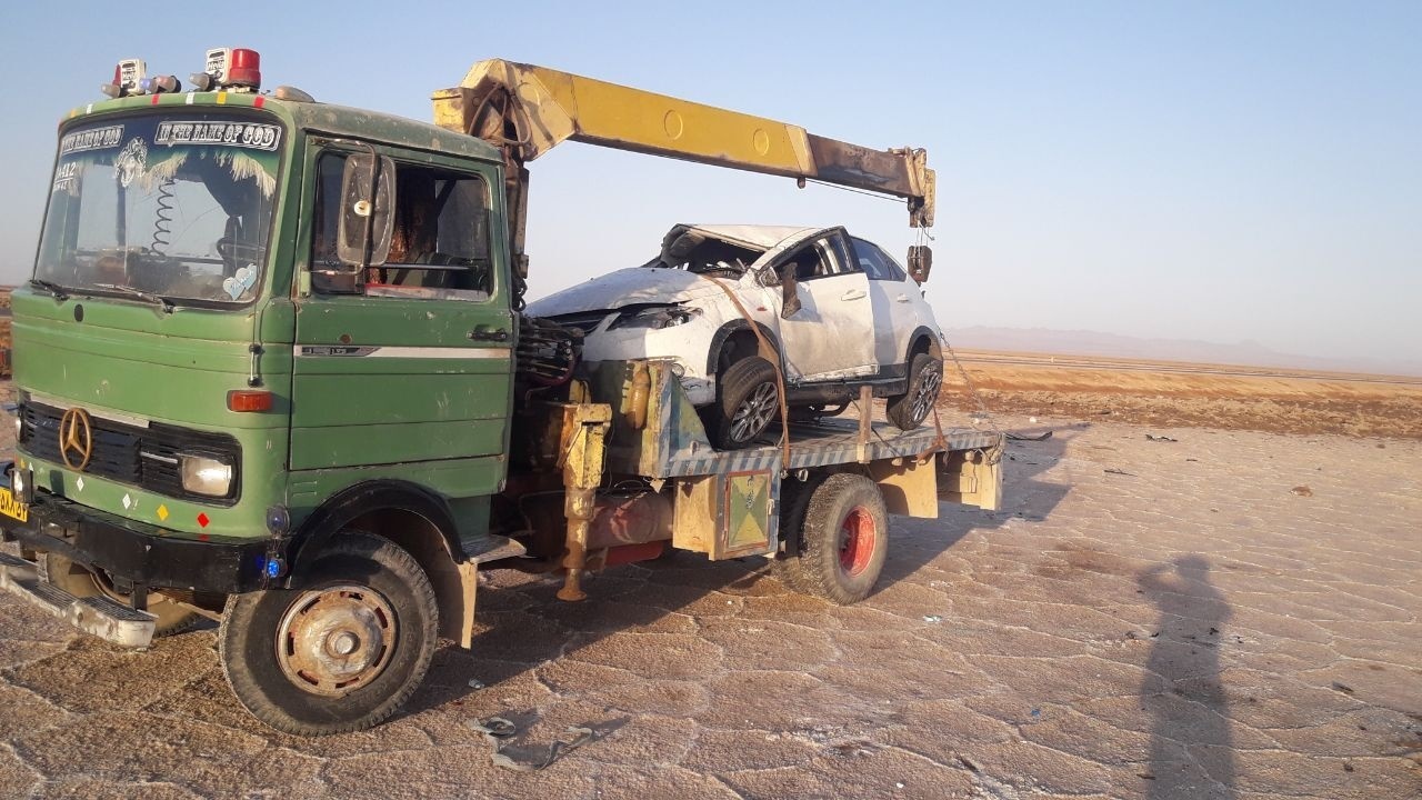 واژگونی مرگبار خودروی مجری صدا و سیما