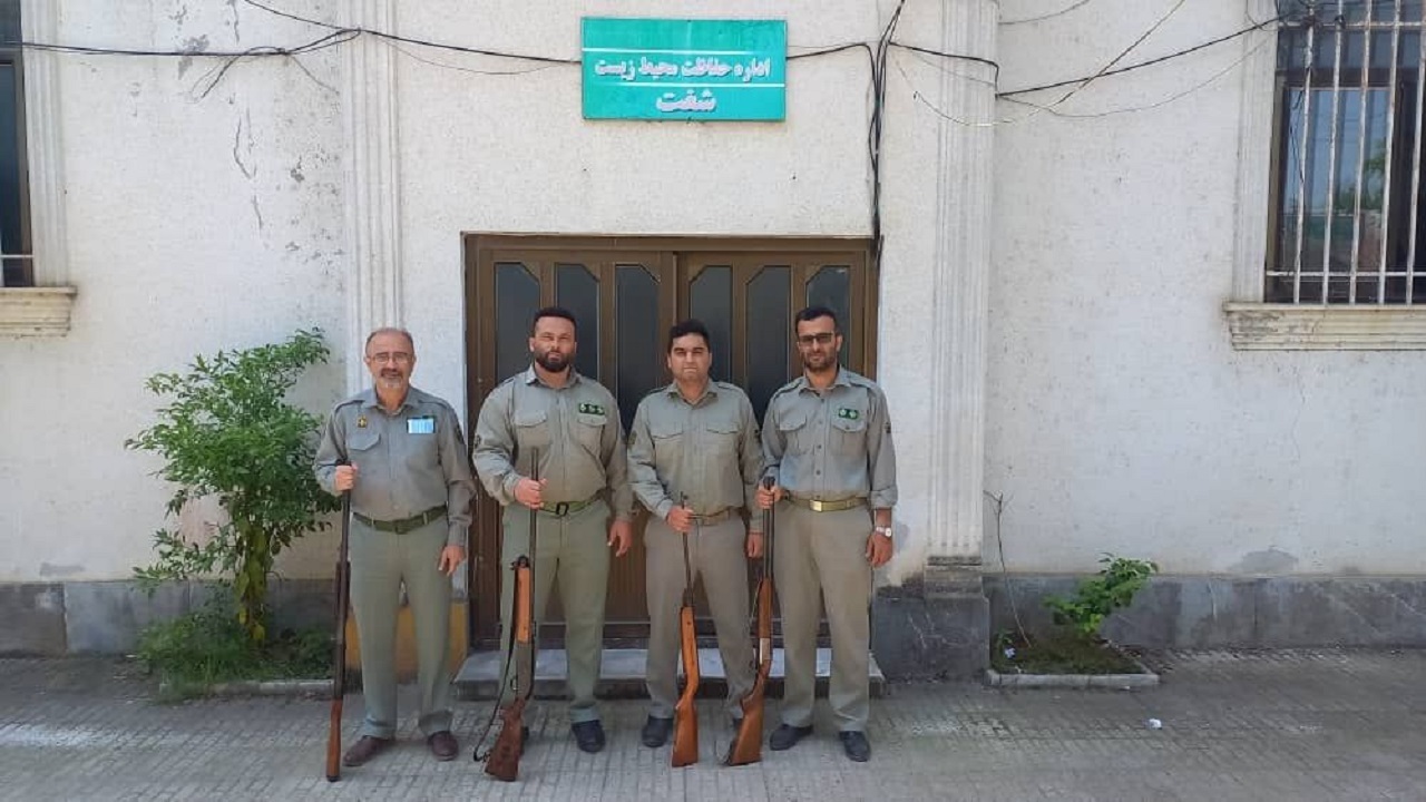 کشف و ضبط چهار قبضه سلاح شکاری در شهرستان شفت