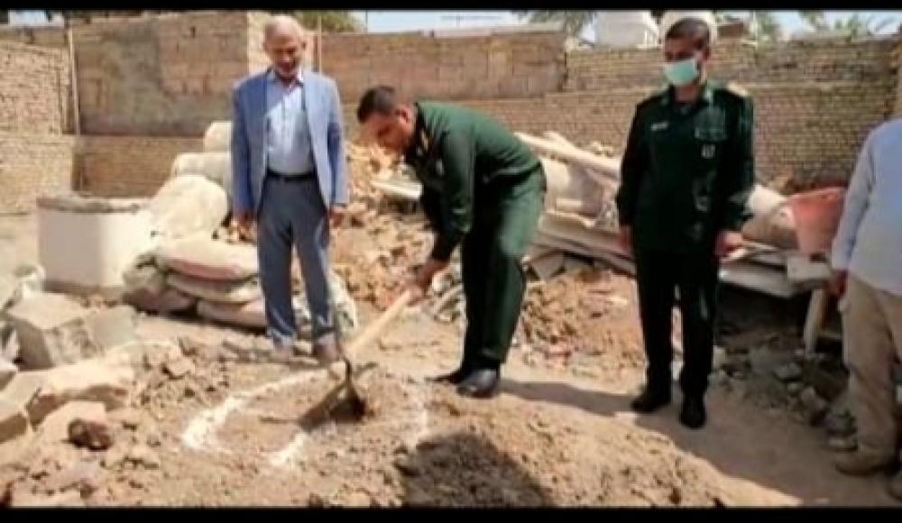 کلنگ زنی احداث منازل مددجویان کمیته امداد در شهرستان کارون