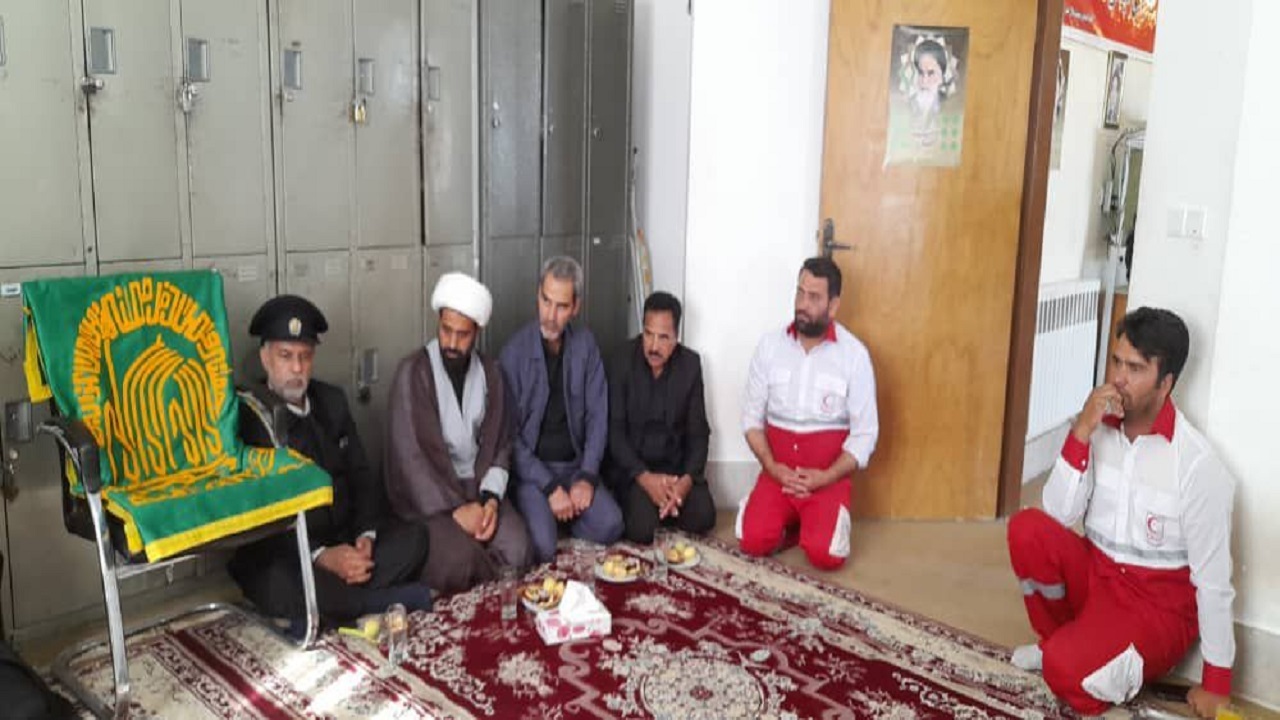 هلال احمر و آتش نشانی سرایان میزبان خدّام رضوی