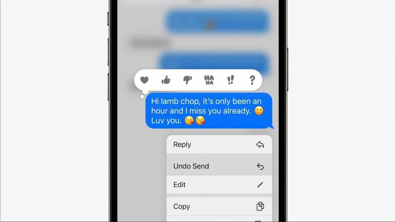 حذف پیام با ios 16