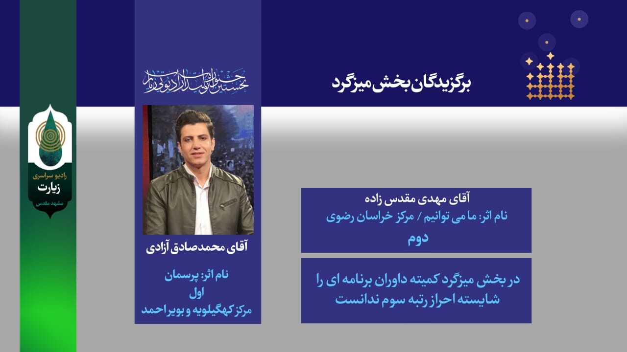 برگزیدگان جشنواره رادیو زیارت معرفی شدند