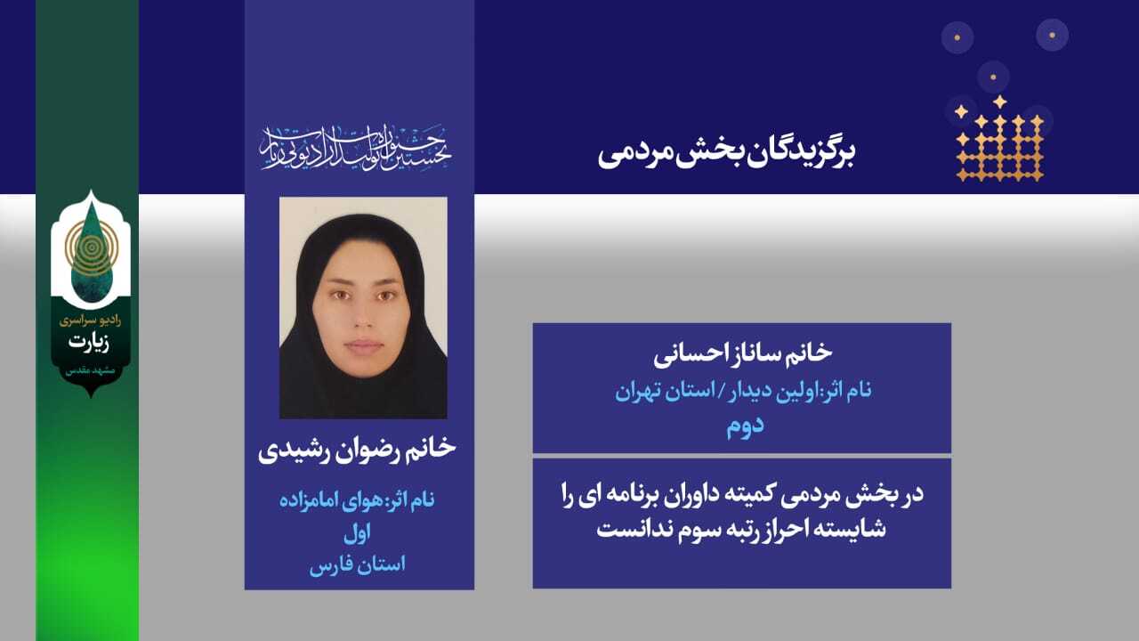 برگزیدگان جشنواره رادیو زیارت معرفی شدند